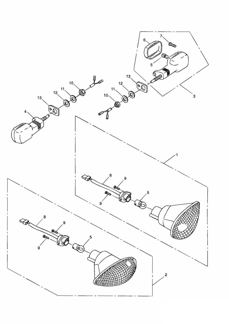 Indicators exploded diagram