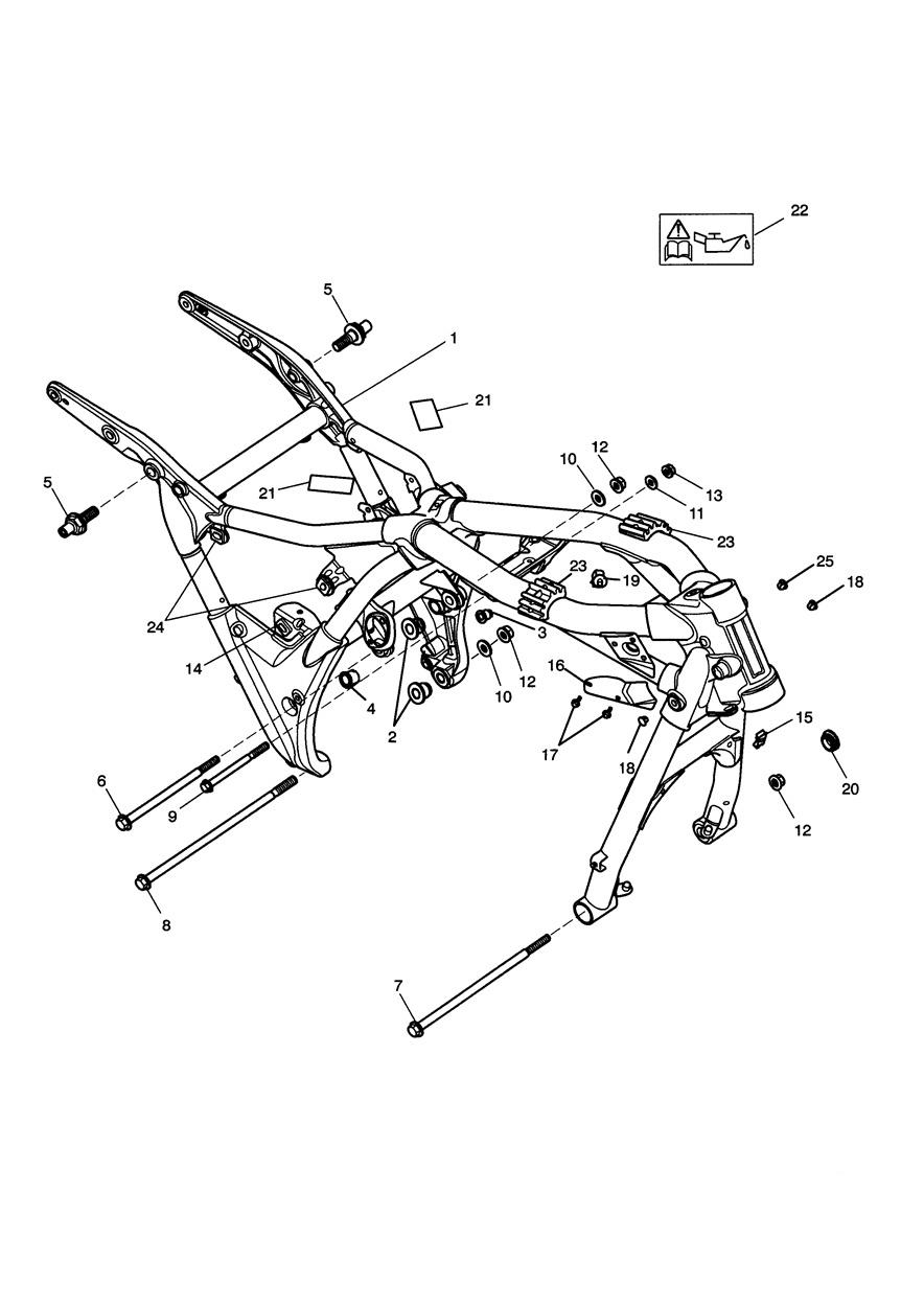Main Frame & Fittings exploded diagram