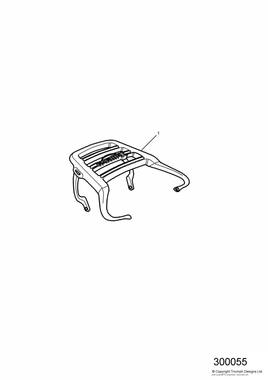 Top Rack (Aluminium) exploded diagram