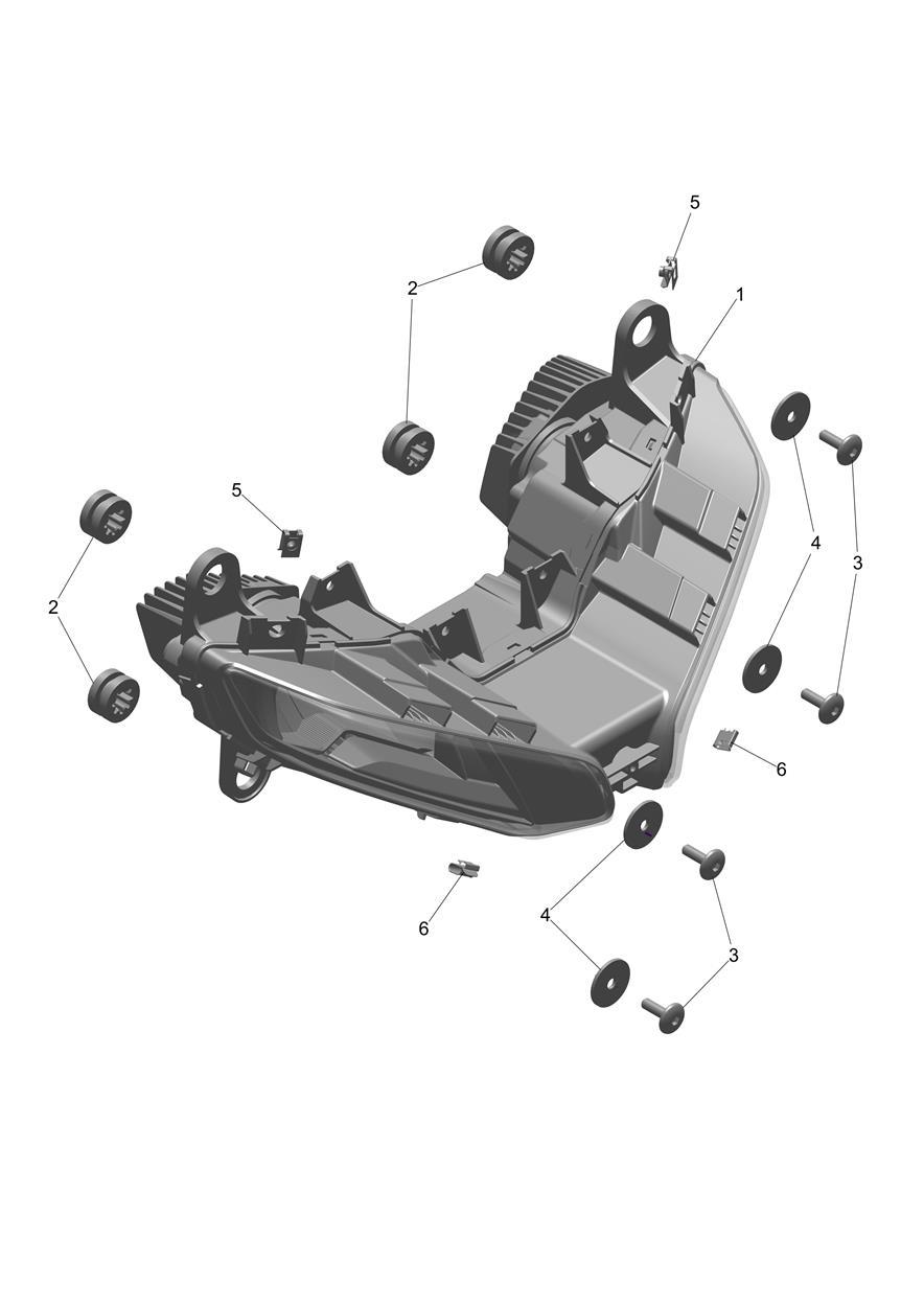 Headlight exploded diagram