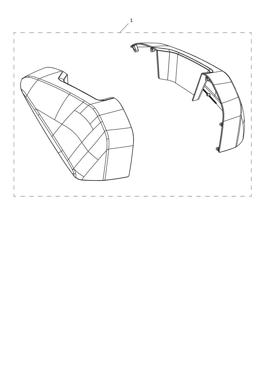 Pannier Infill Kit exploded diagram