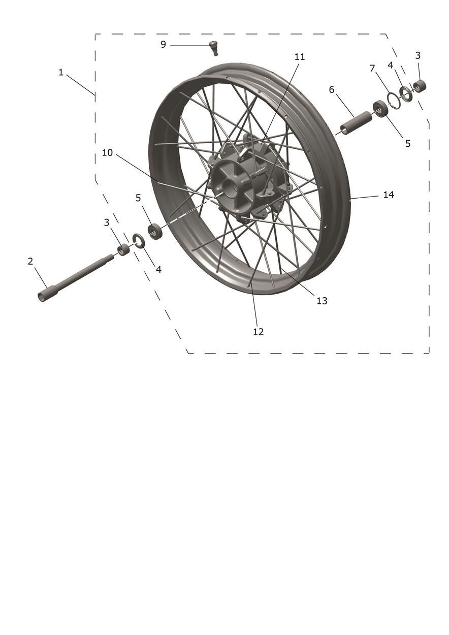 Front Wheel exploded diagram