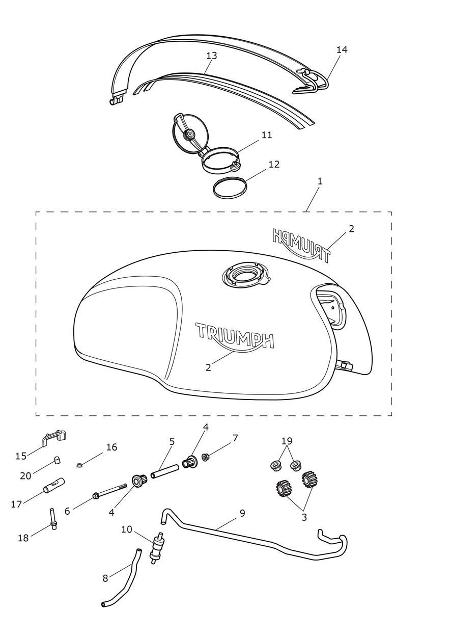 Fuel Tank exploded diagram