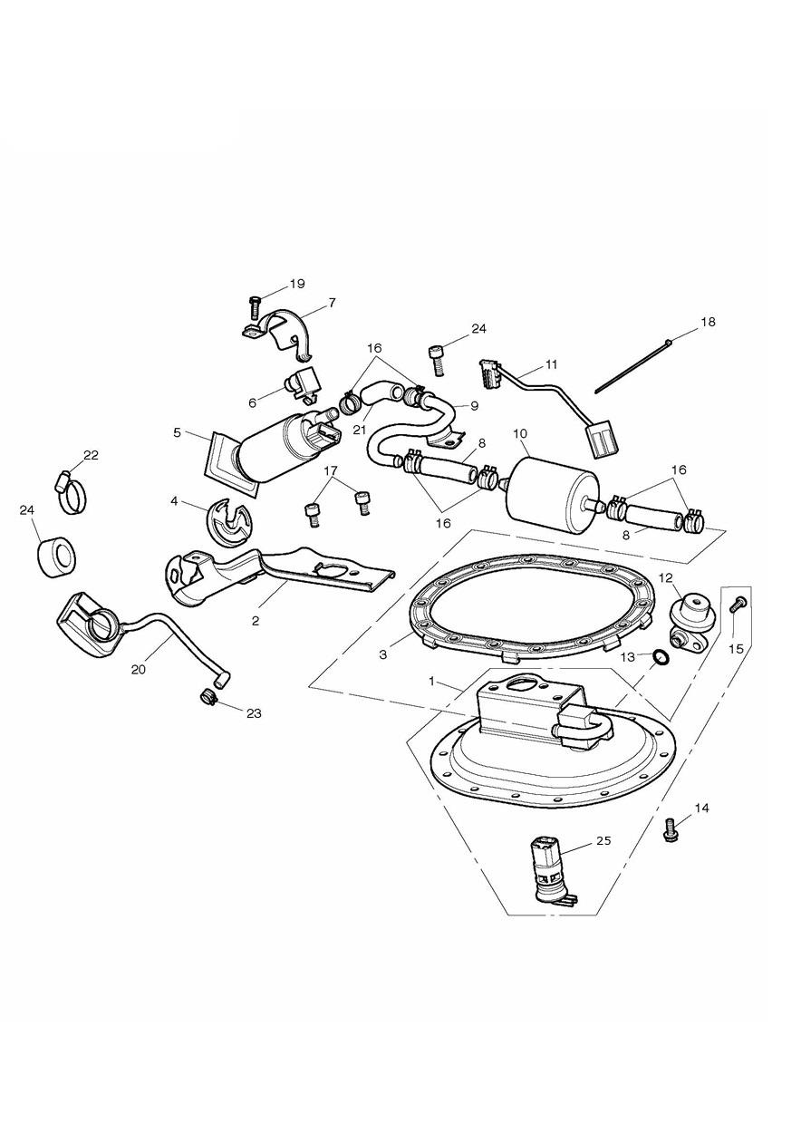 Fuel Pump & Fittings exploded diagram