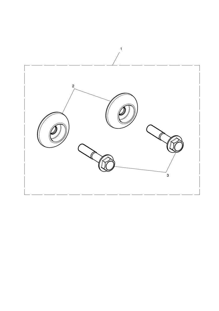 Rear Footrest Finisher Kit exploded diagram