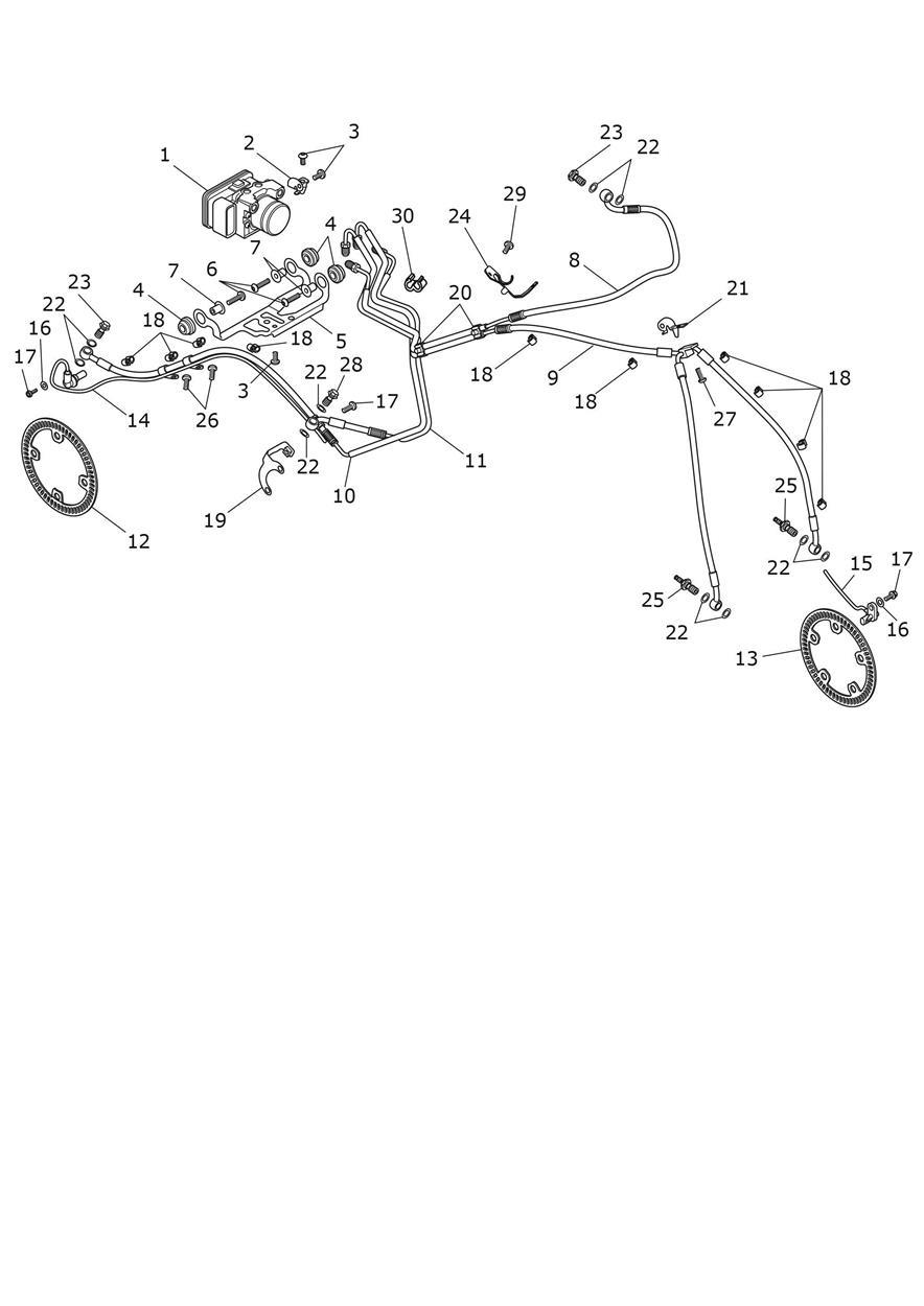 ABS System exploded diagram