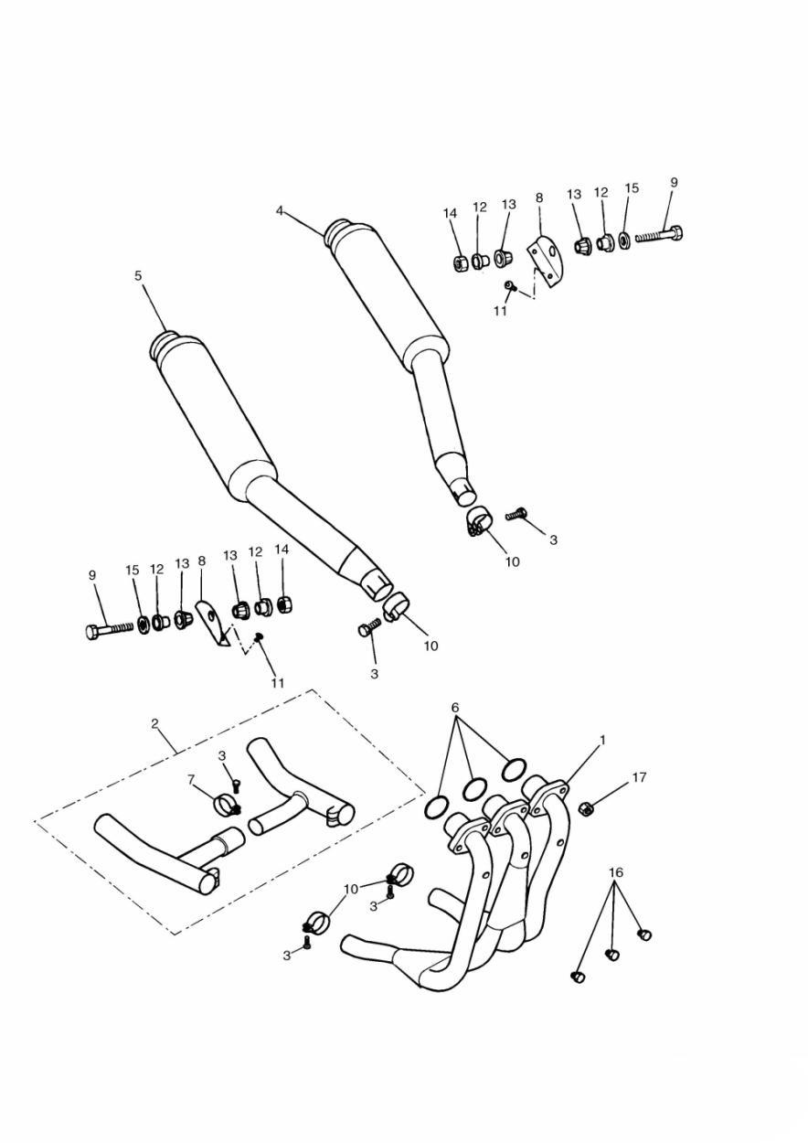 Exhaust System exploded diagram