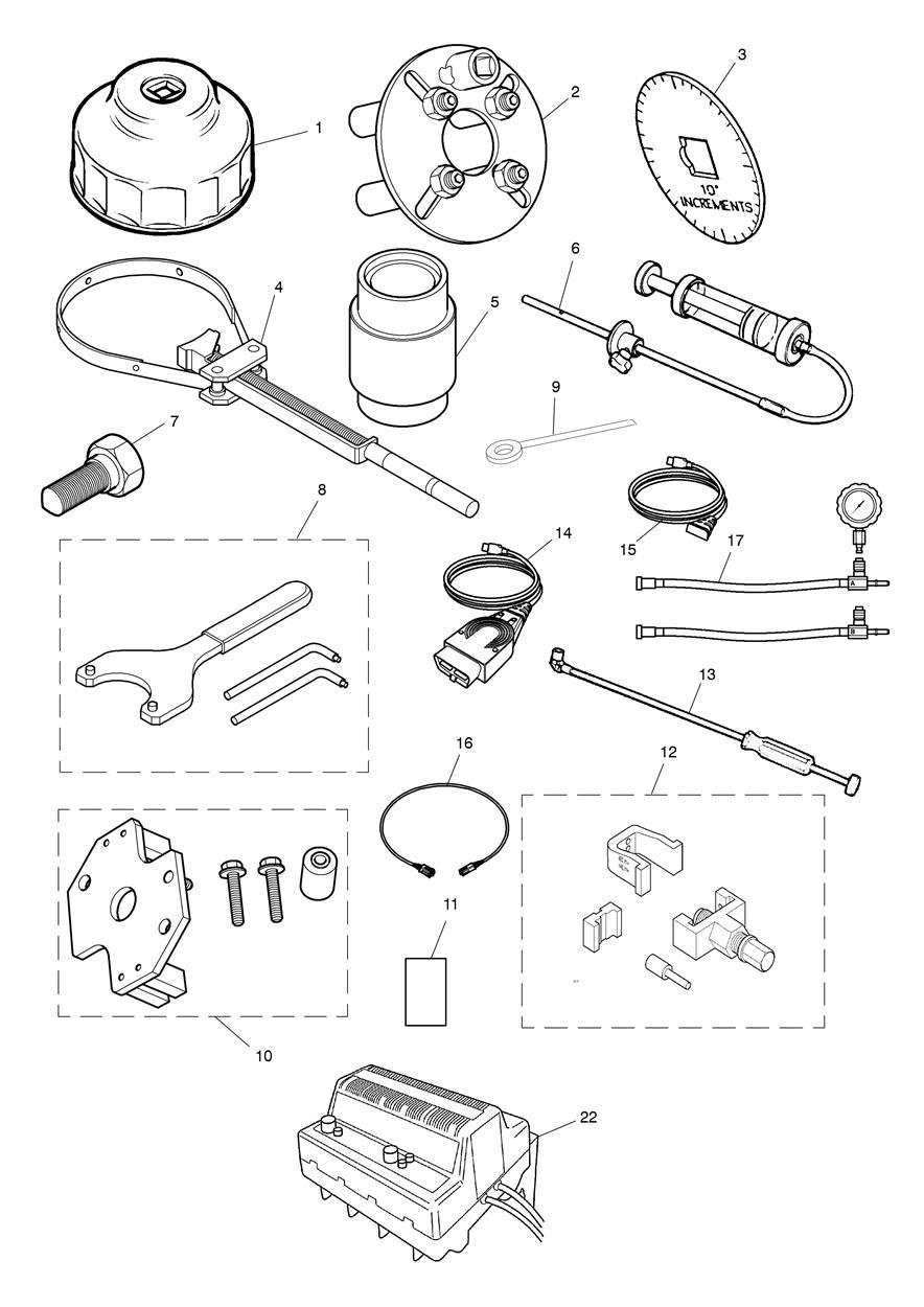 Service Tools exploded diagram