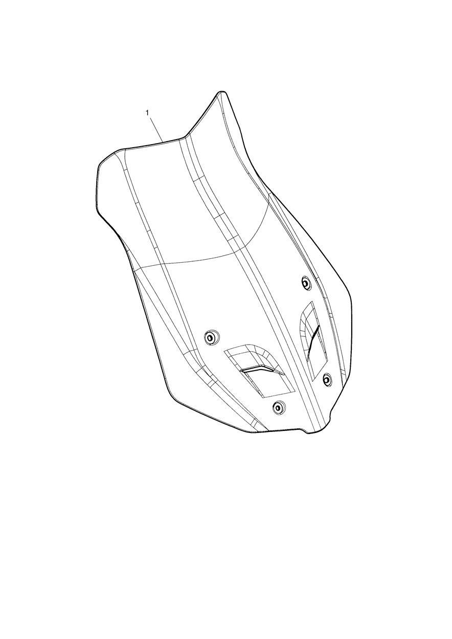 High Screen Kit exploded diagram