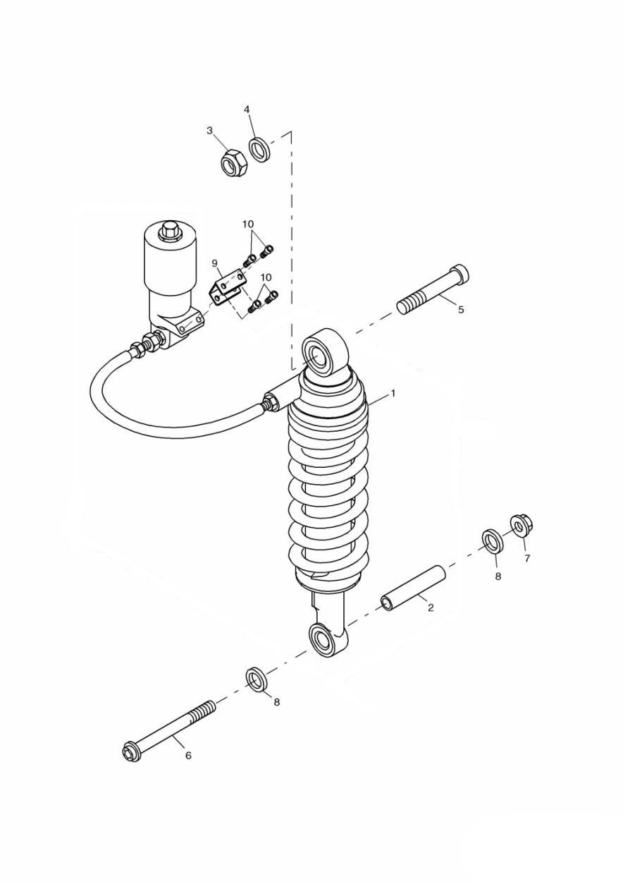 Rear Suspension Unit exploded diagram