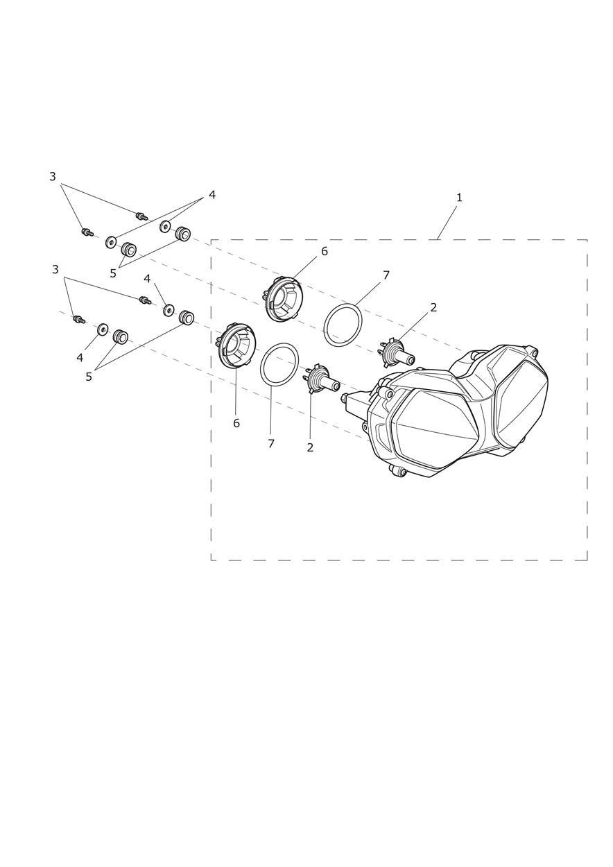 Headlight Assembly exploded diagram