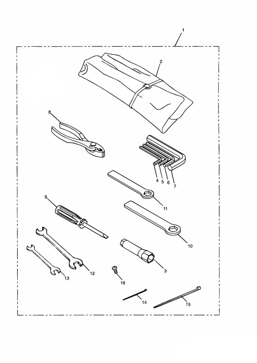 Toolkit, 11Pcs exploded diagram