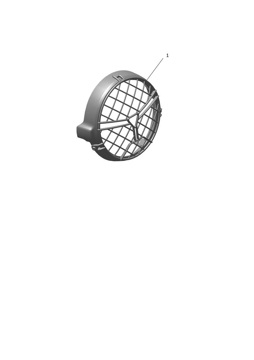 Headlight Grille Kit exploded diagram