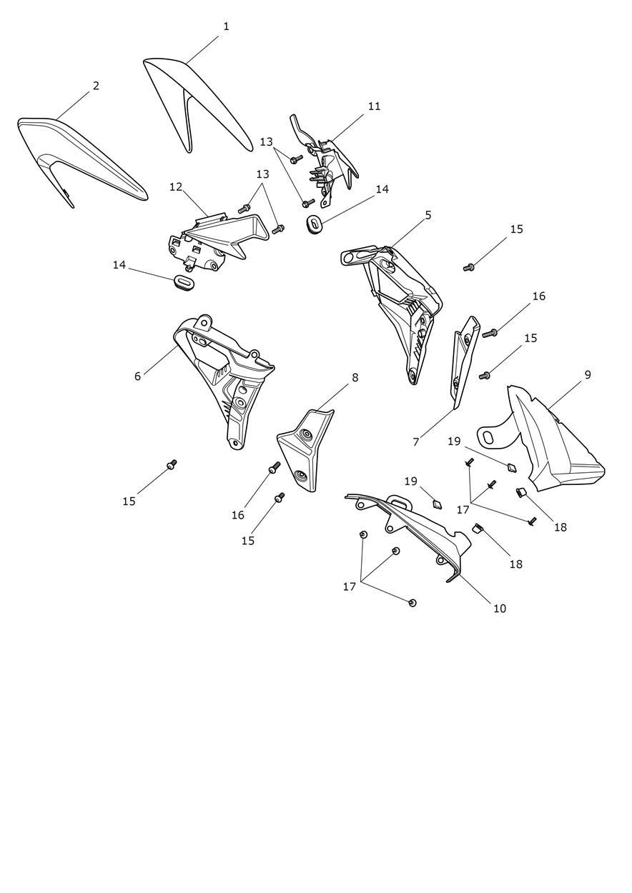 Side Panels exploded diagram
