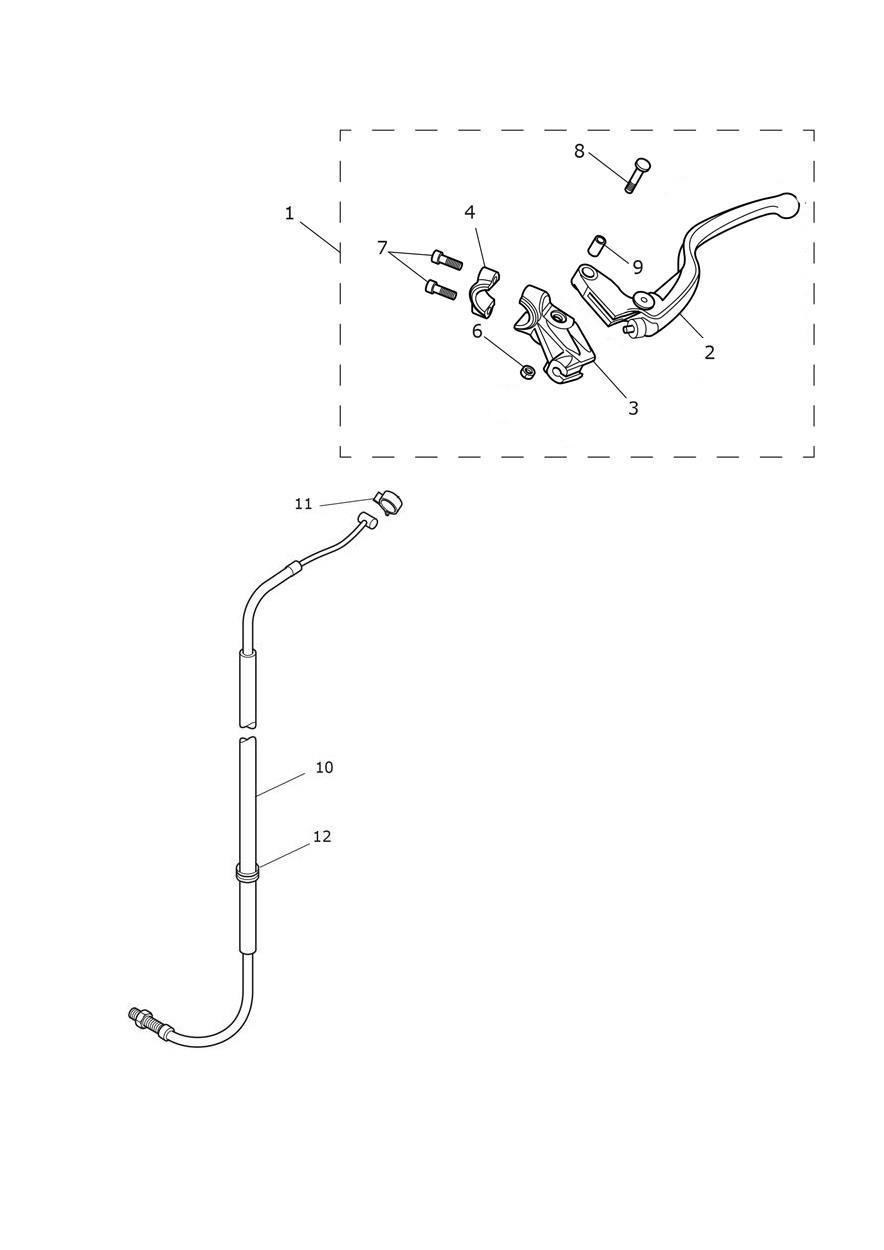 Clutch Controls exploded diagram