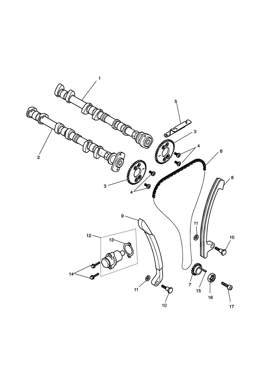 Camshaft & Camshaft Drive exploded diagram