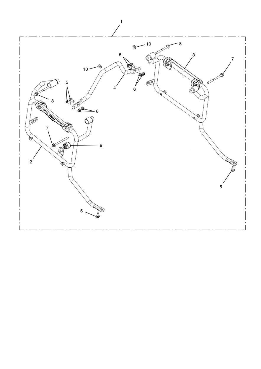 Frame Kit, Panniers exploded diagram