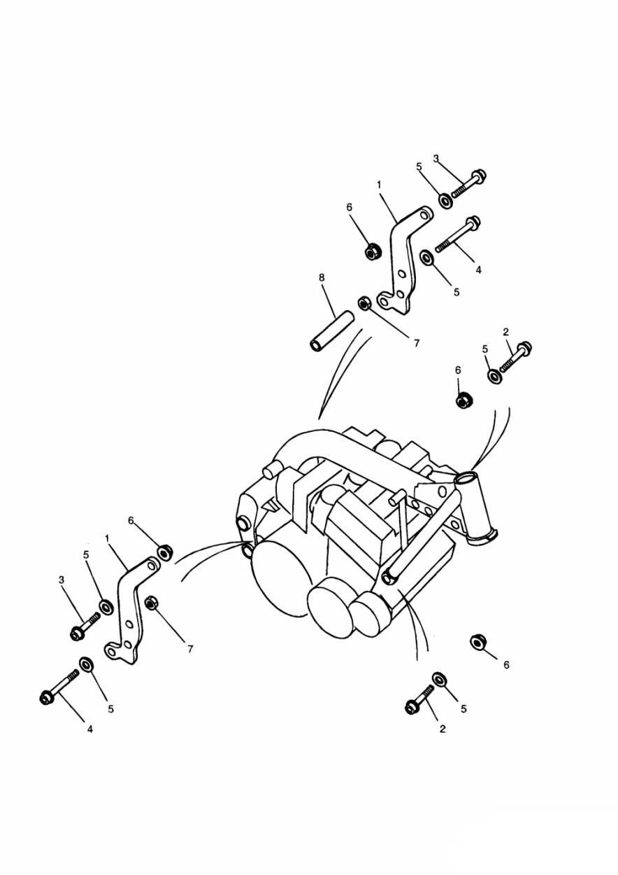 Linkage Carrier/Engine Mounting Bolts exploded diagram