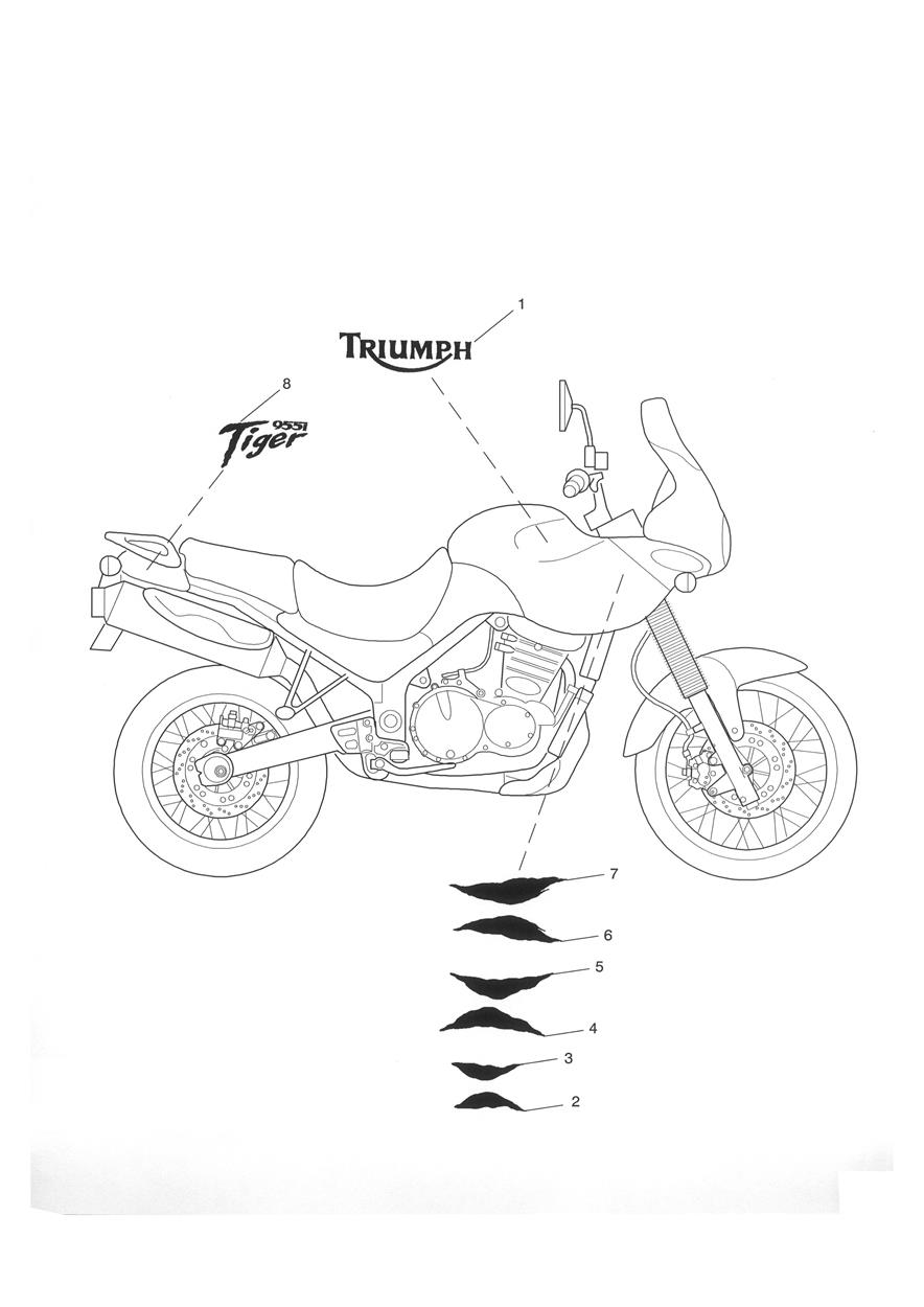 Decals exploded diagram