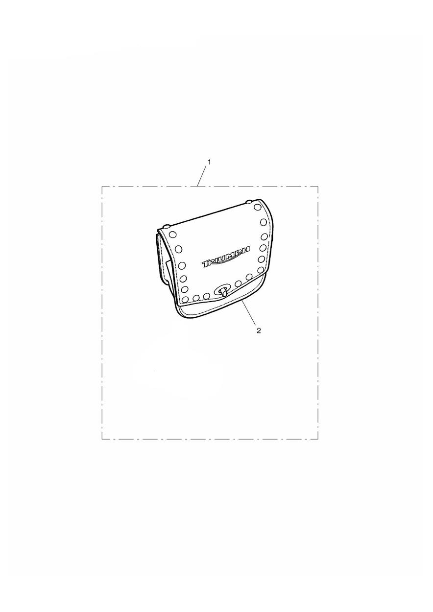 Leather S/Bar Bag Kit, Plain exploded diagram