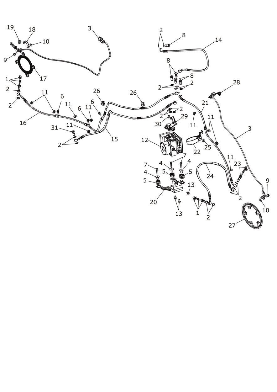 ABS System exploded diagram