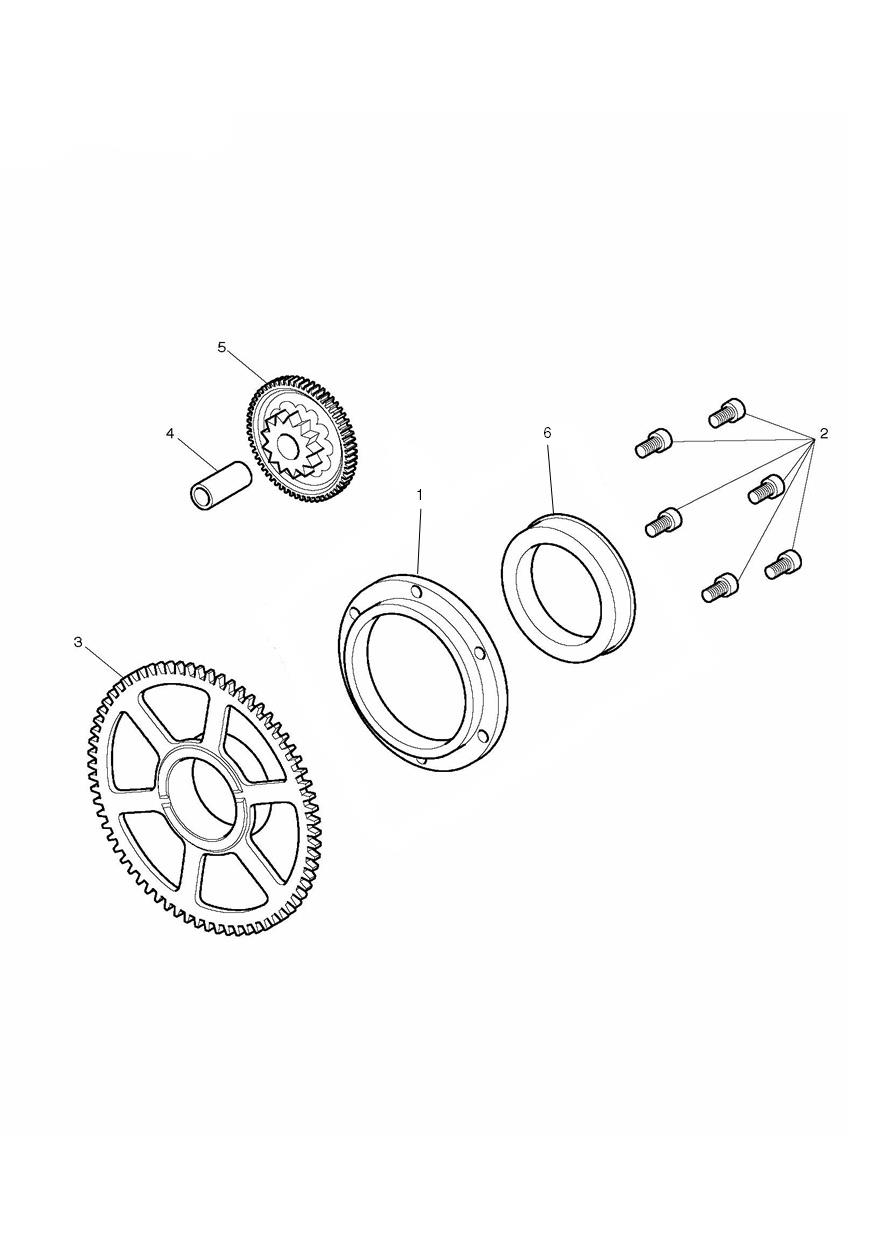 Starter Drive Gears exploded diagram