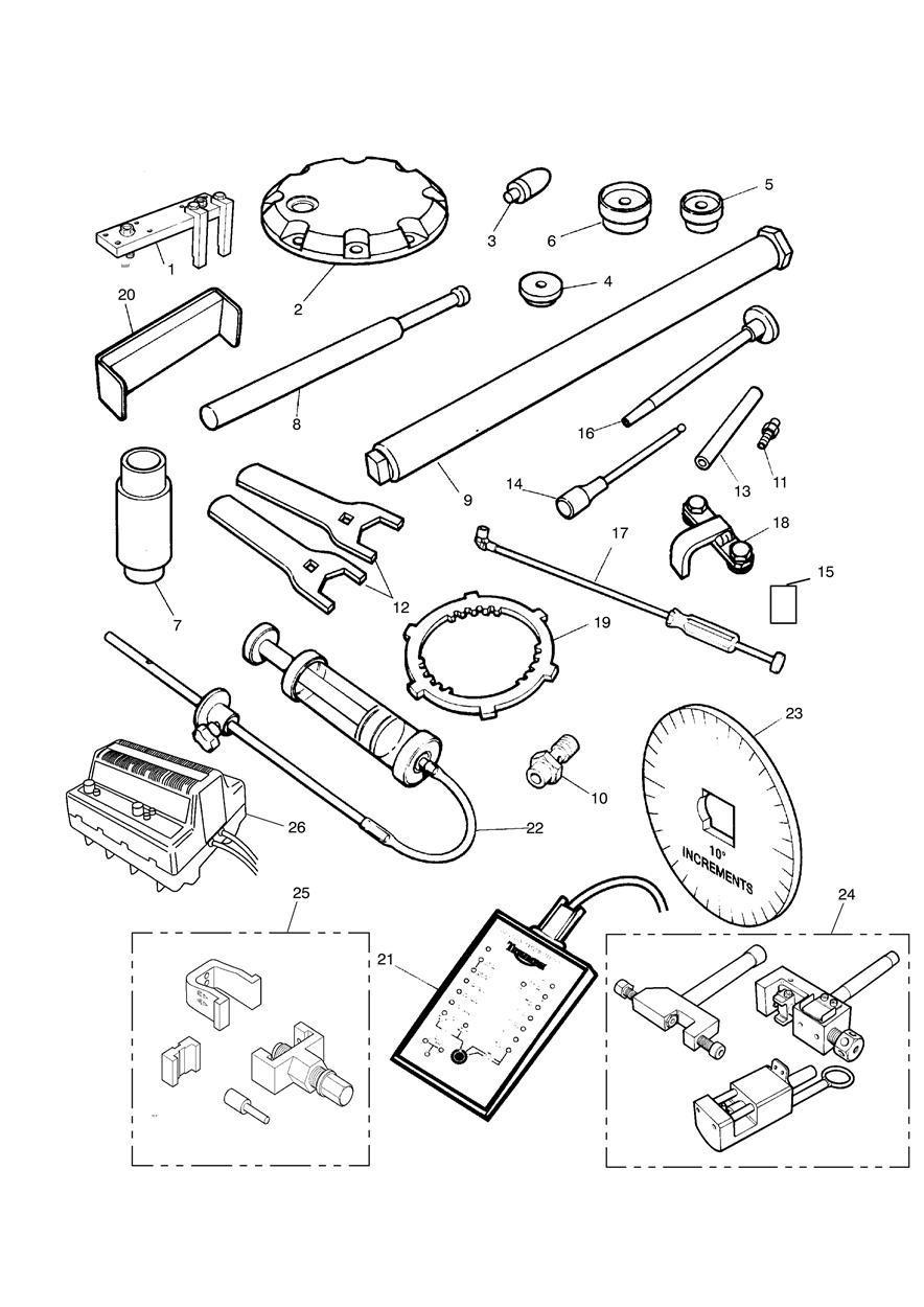 Service Tools exploded diagram