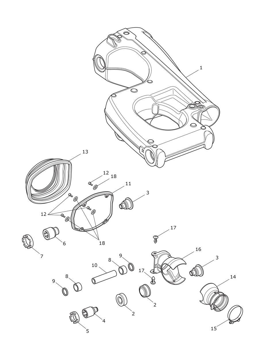 Swingarm Assembly exploded diagram