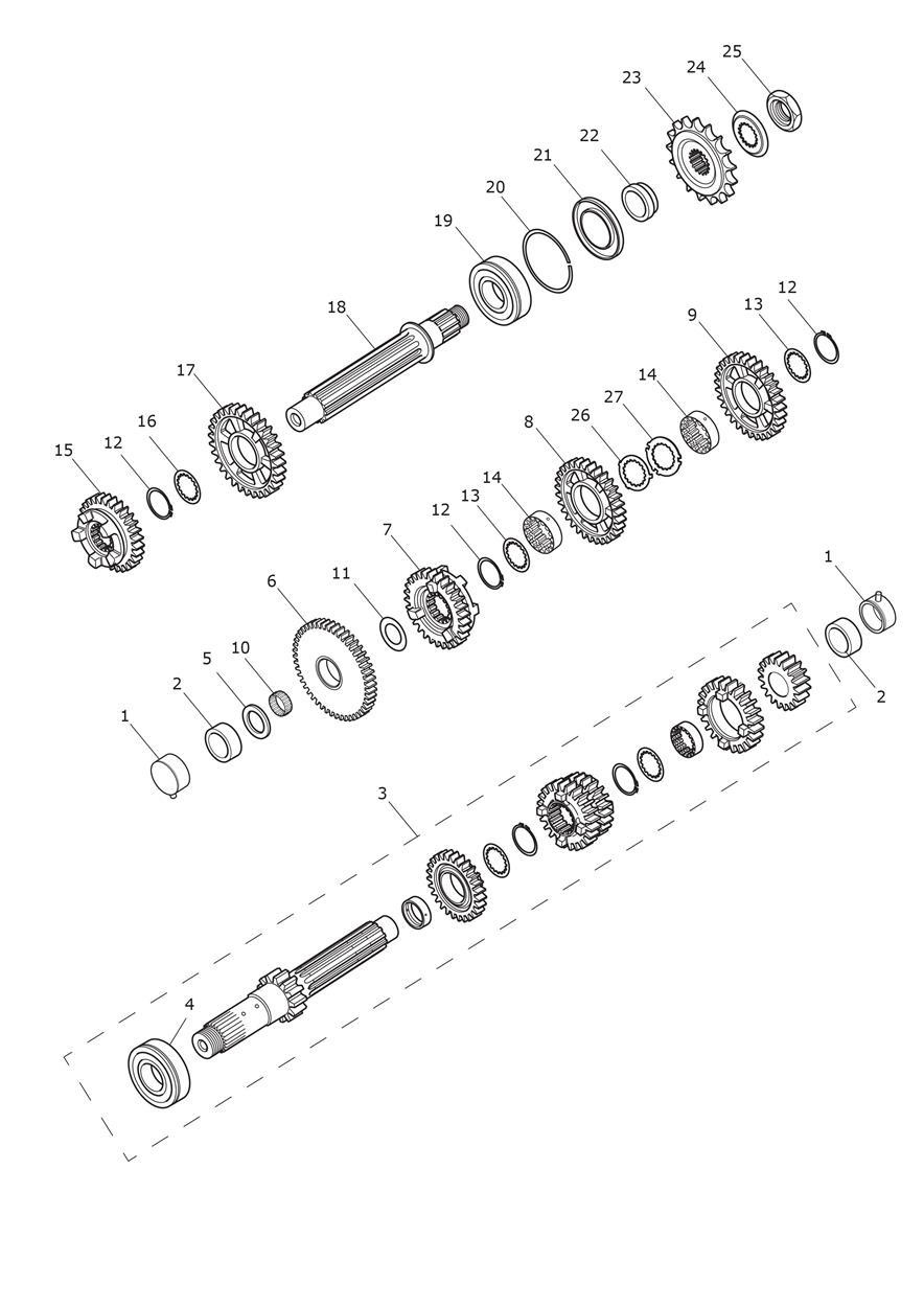 Transmission exploded diagram