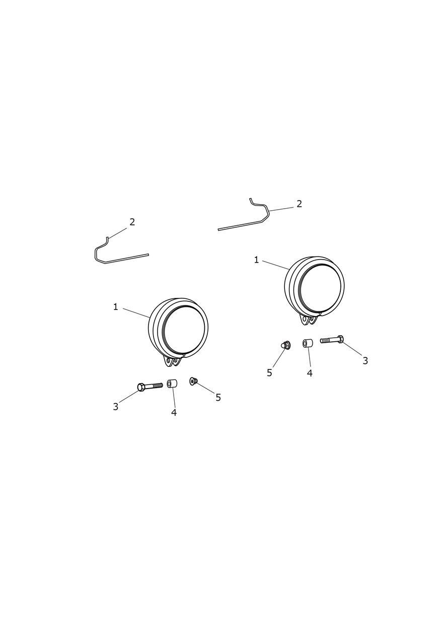Fog Lamps US, CA & BR Only exploded diagram