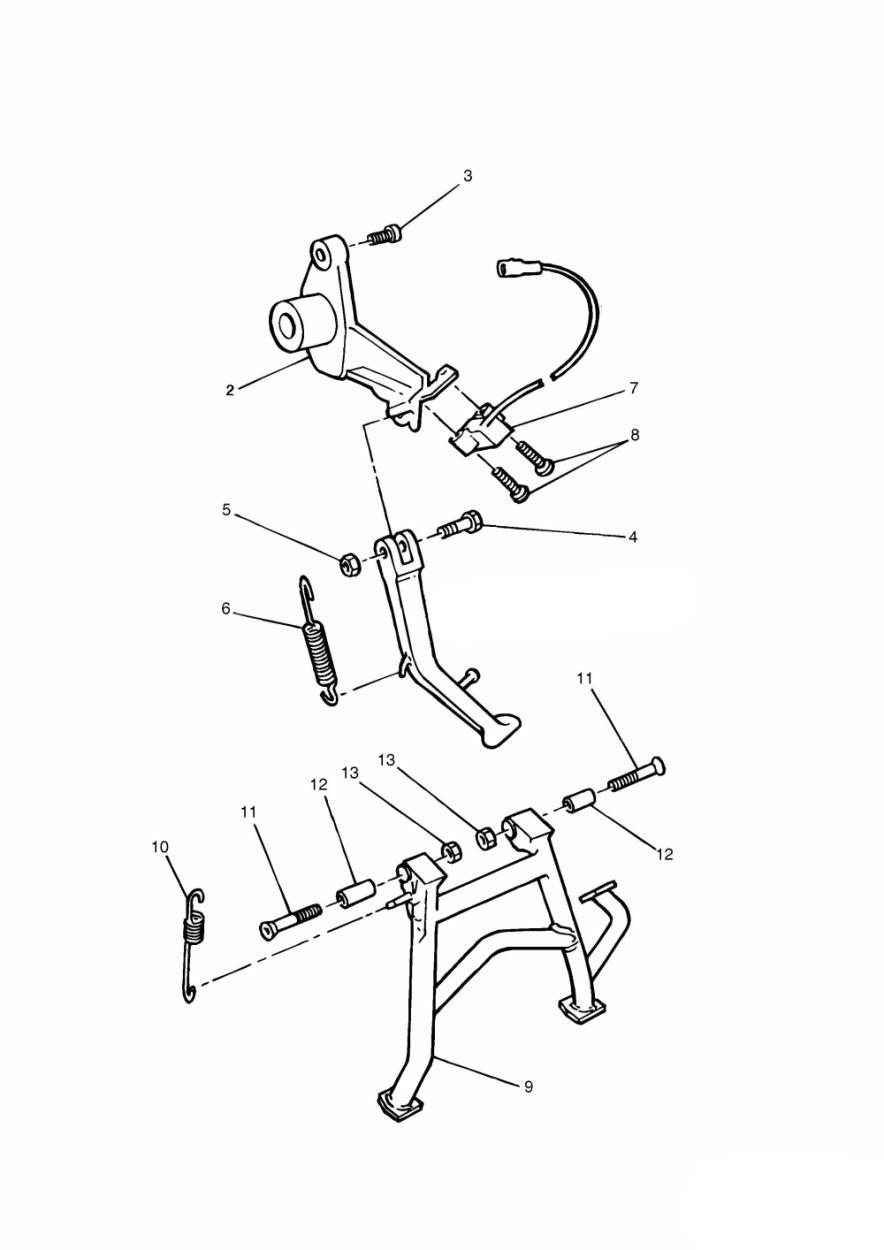 Side Stand exploded diagram