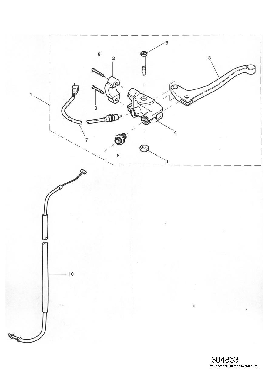 Control Cables exploded diagram