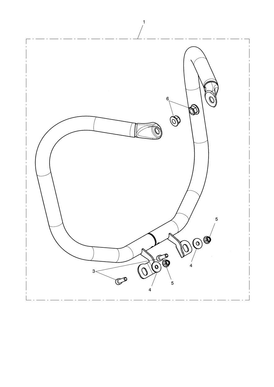 Dresser Bar, Black, Kit exploded diagram