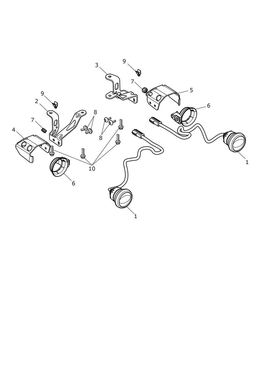 Fog Lights exploded diagram