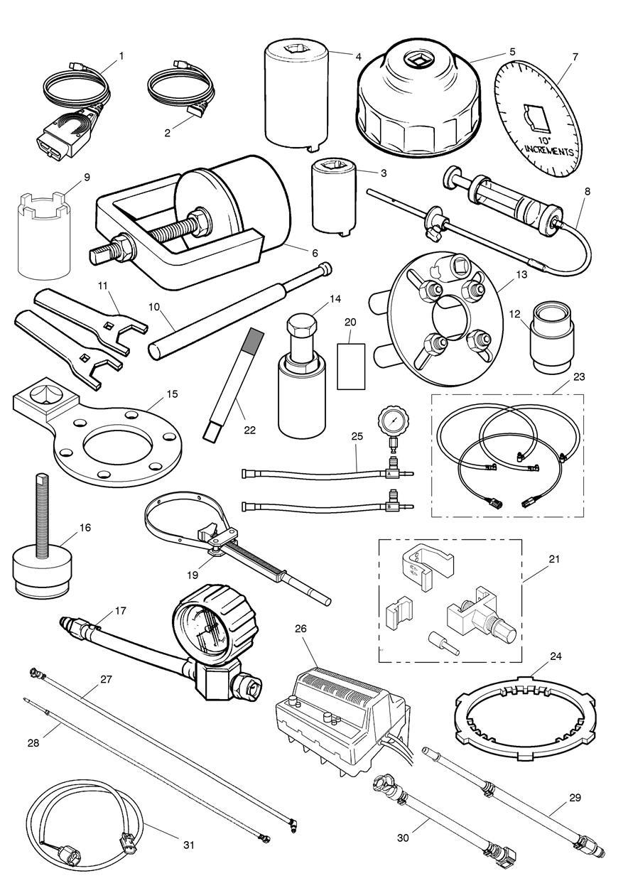 Service Tools exploded diagram