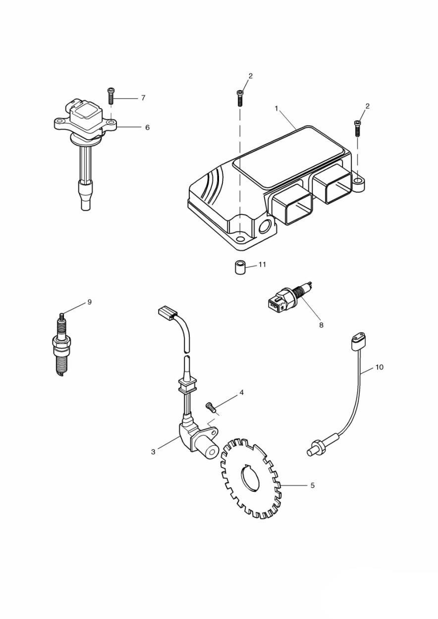 Engine Management System exploded diagram