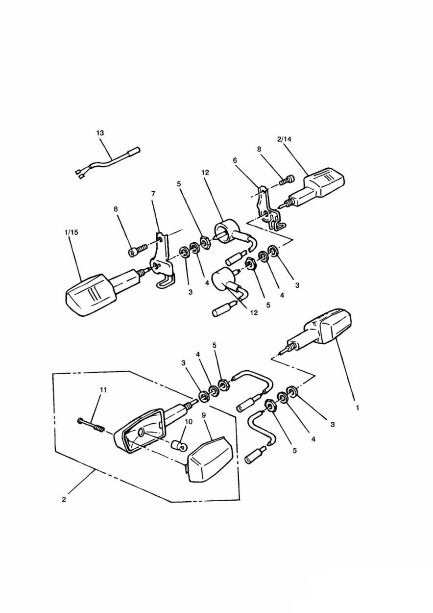 Indicators exploded diagram
