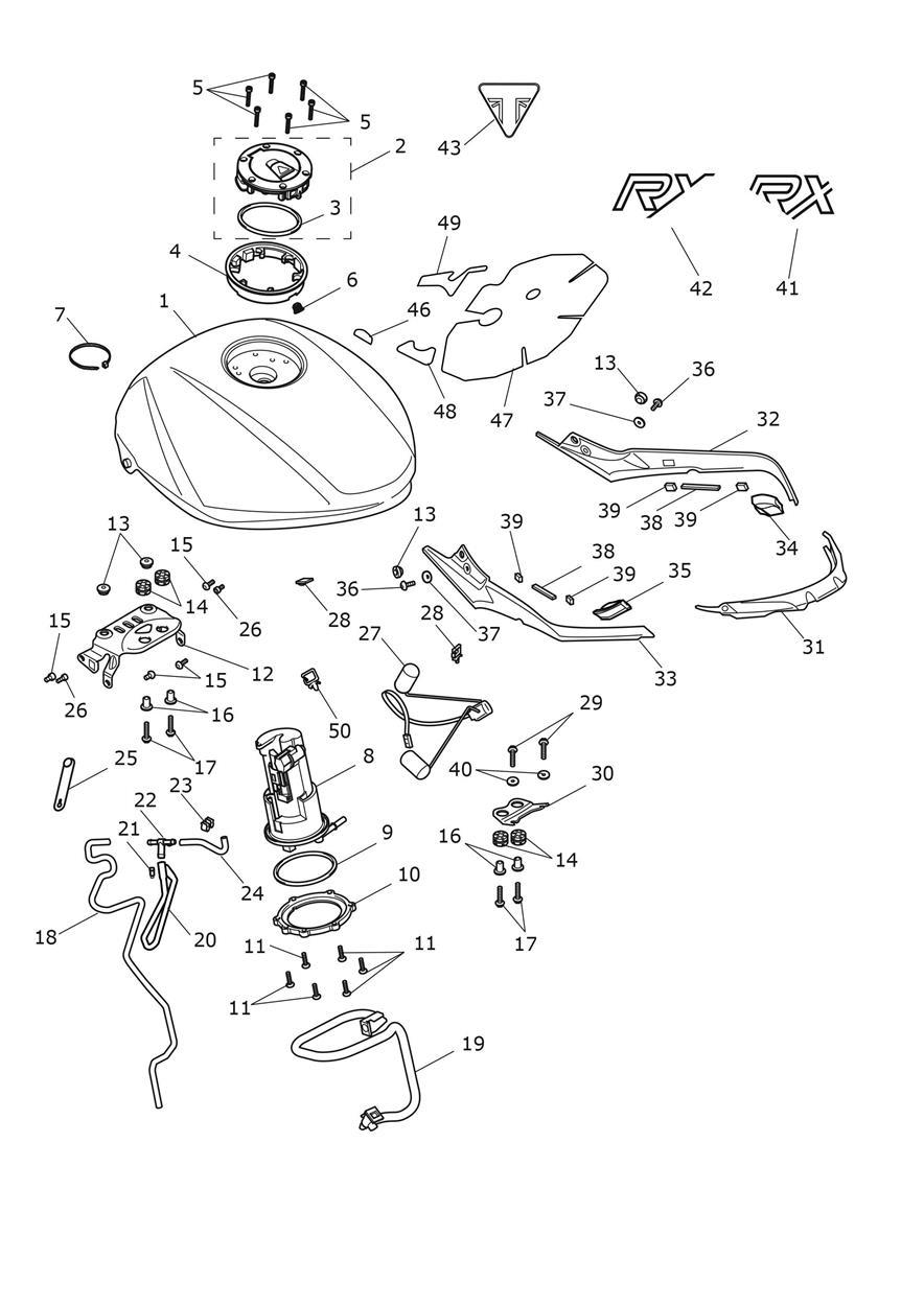 Fuel Tank Assembly exploded diagram