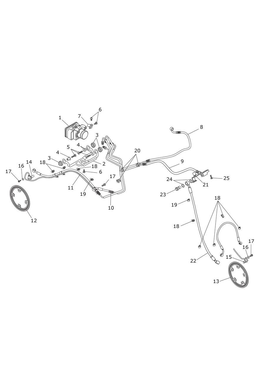 ABS System exploded diagram