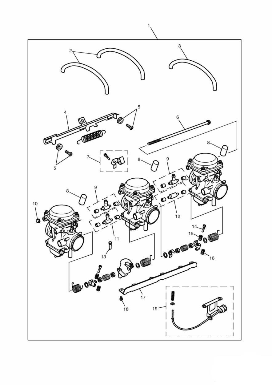 Carburettors exploded diagram