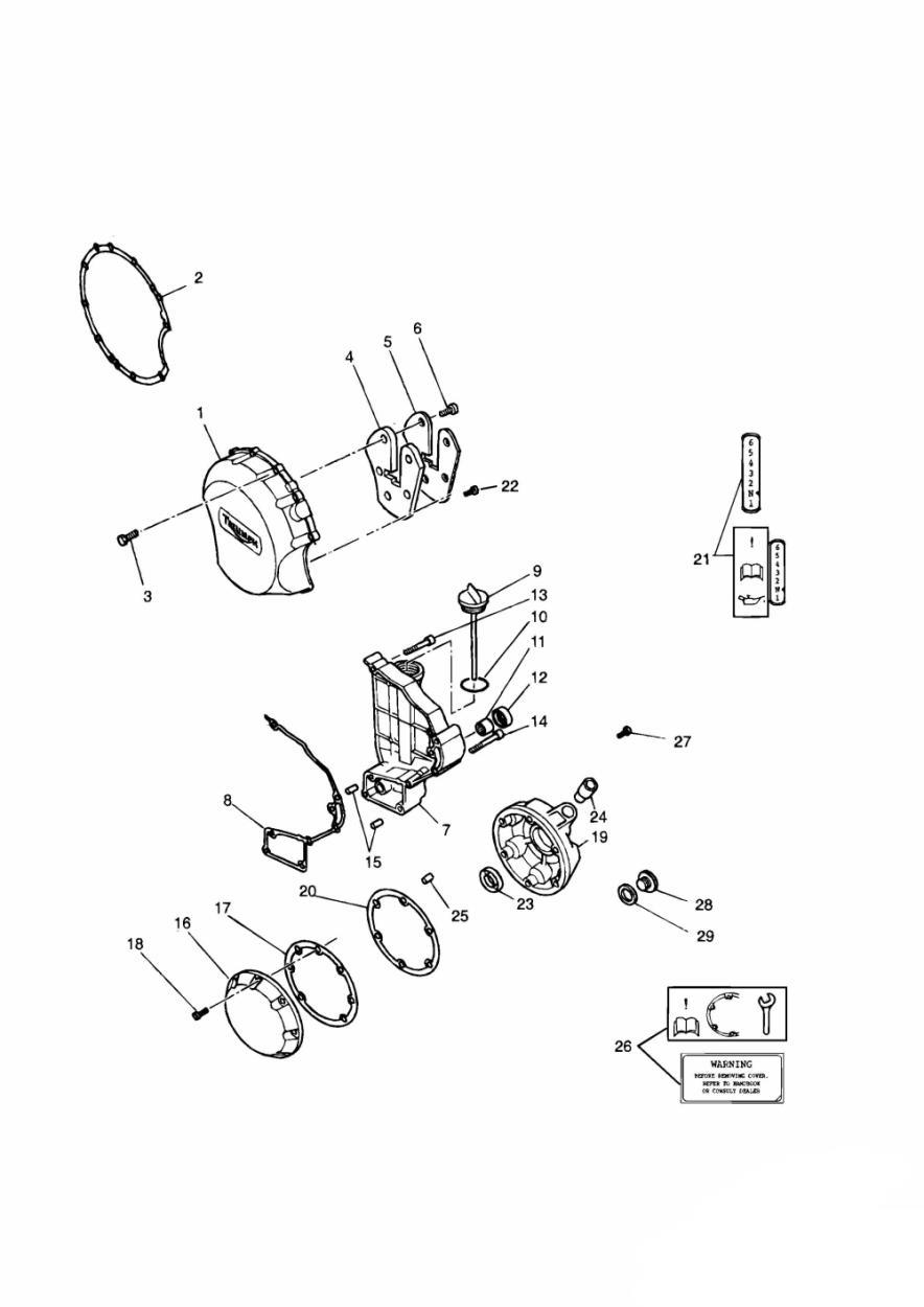 Engine Covers 4 Cylinder exploded diagram