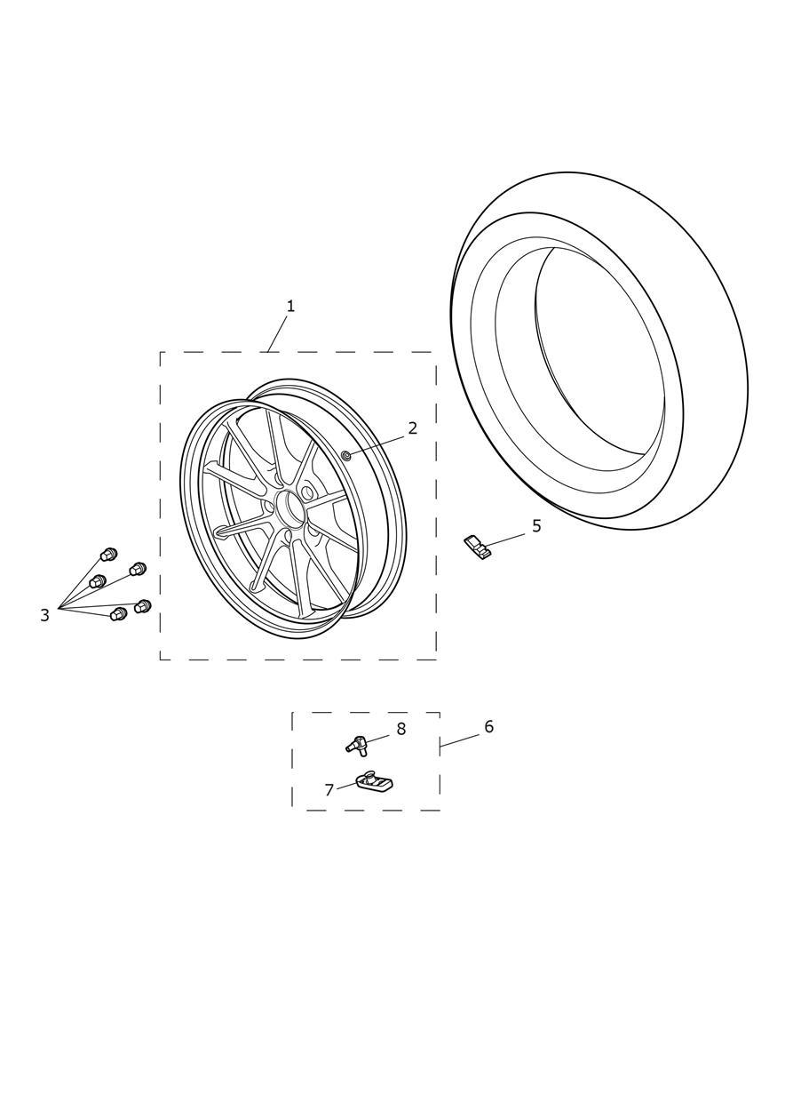Rear Wheel exploded diagram