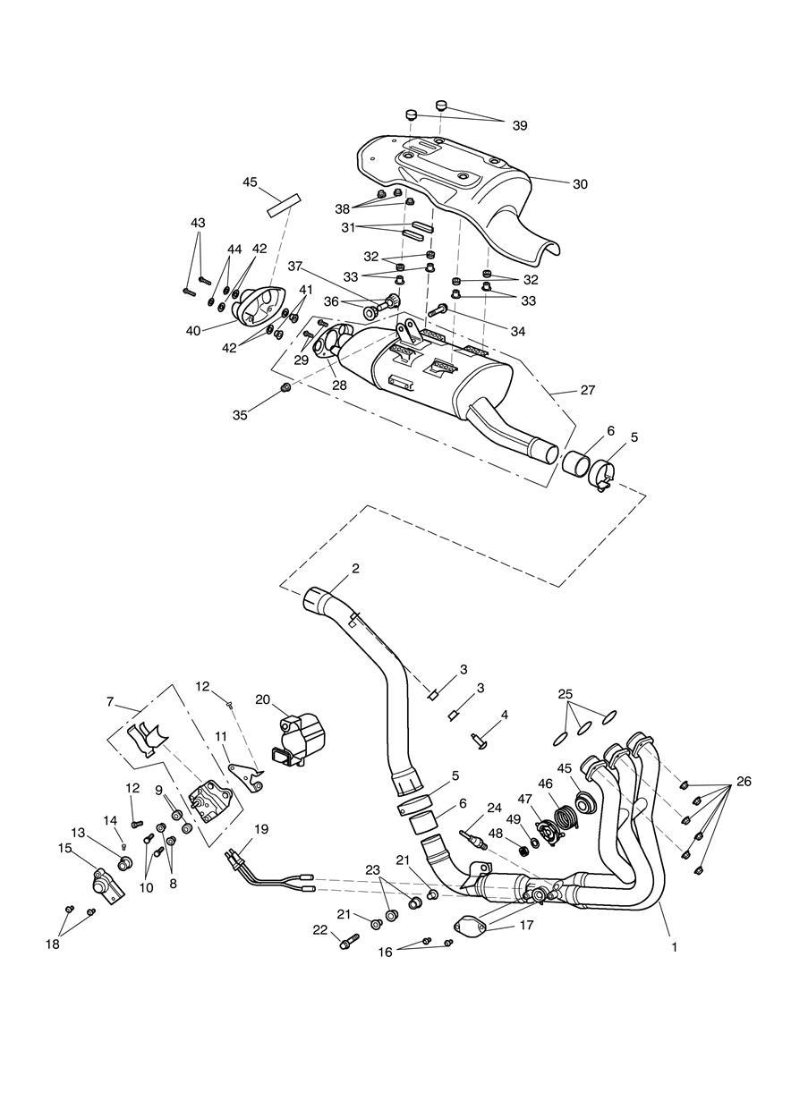 Exhaust System exploded diagram