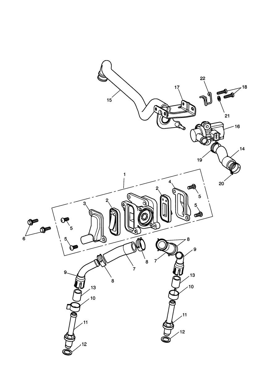Emissions Control exploded diagram