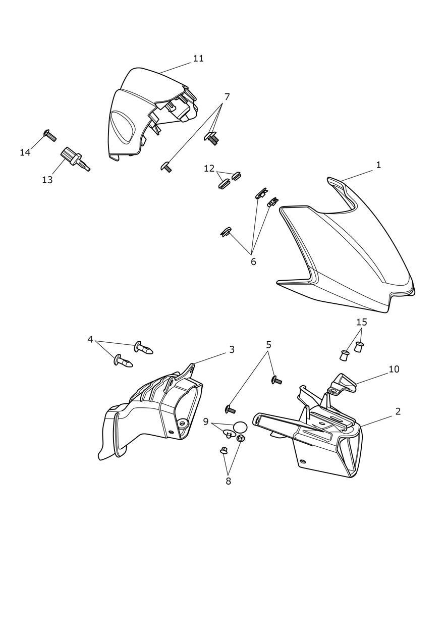 Cockpit exploded diagram