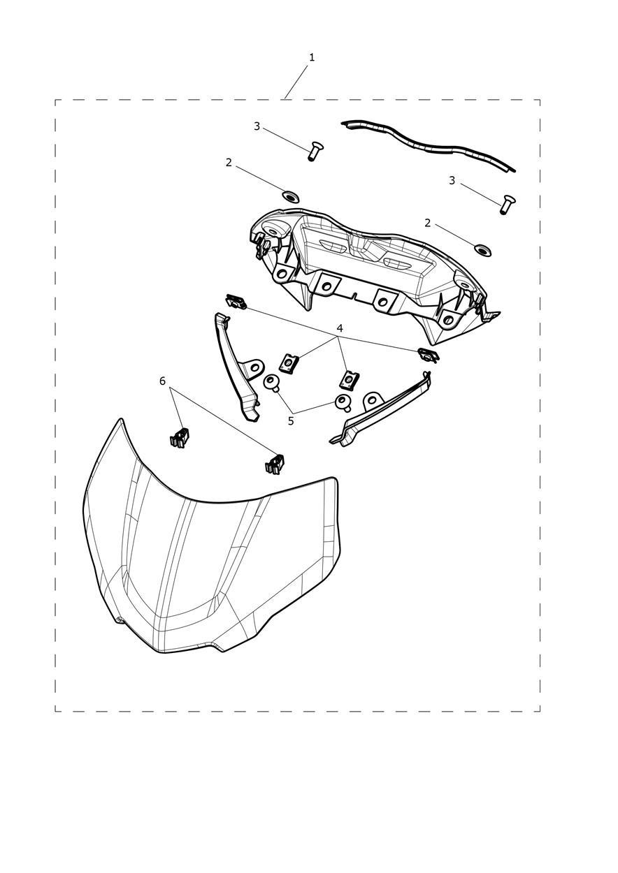Flyscreen Kit exploded diagram