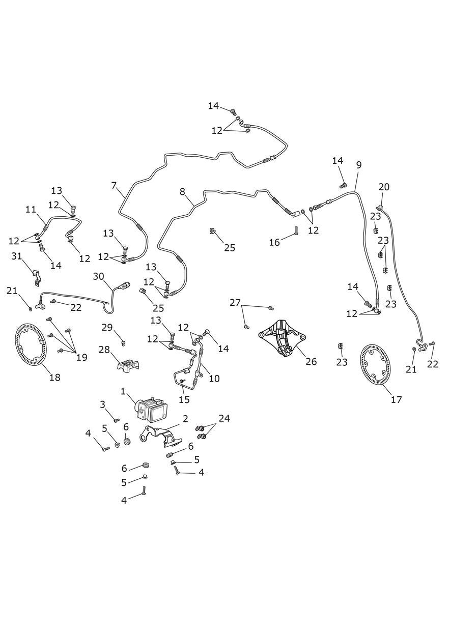 ABS System exploded diagram