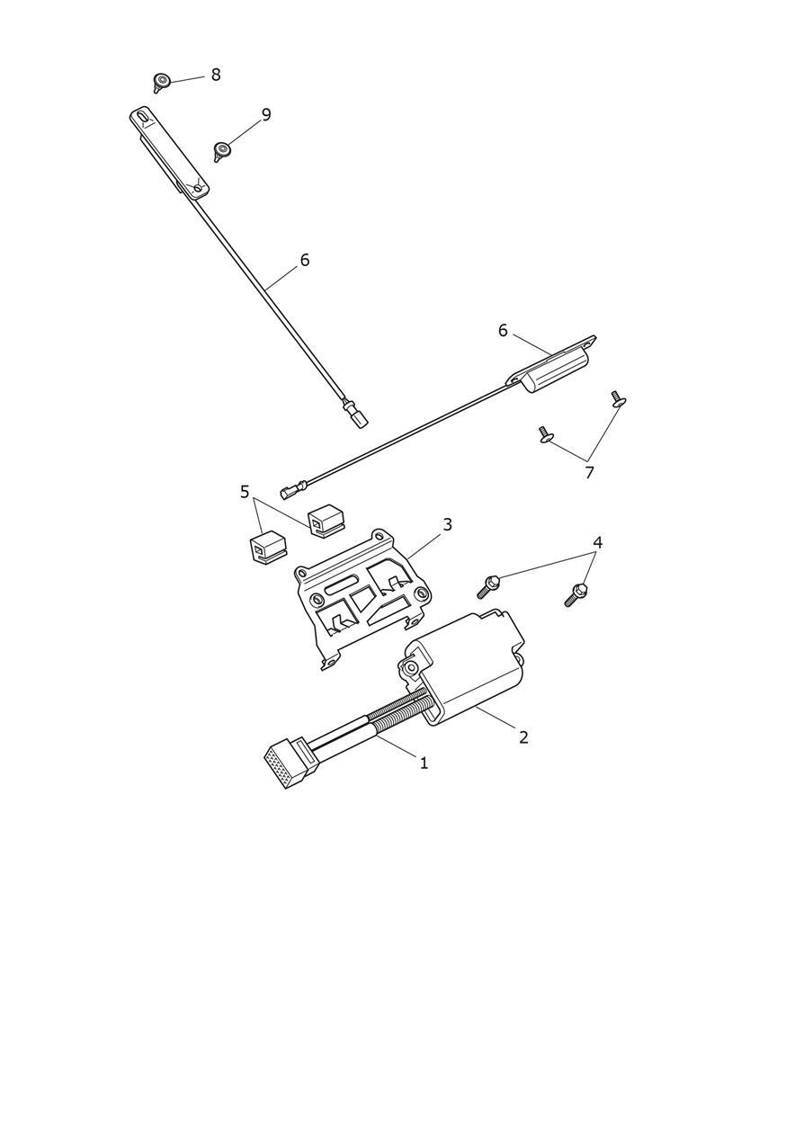 Immobiliser exploded diagram