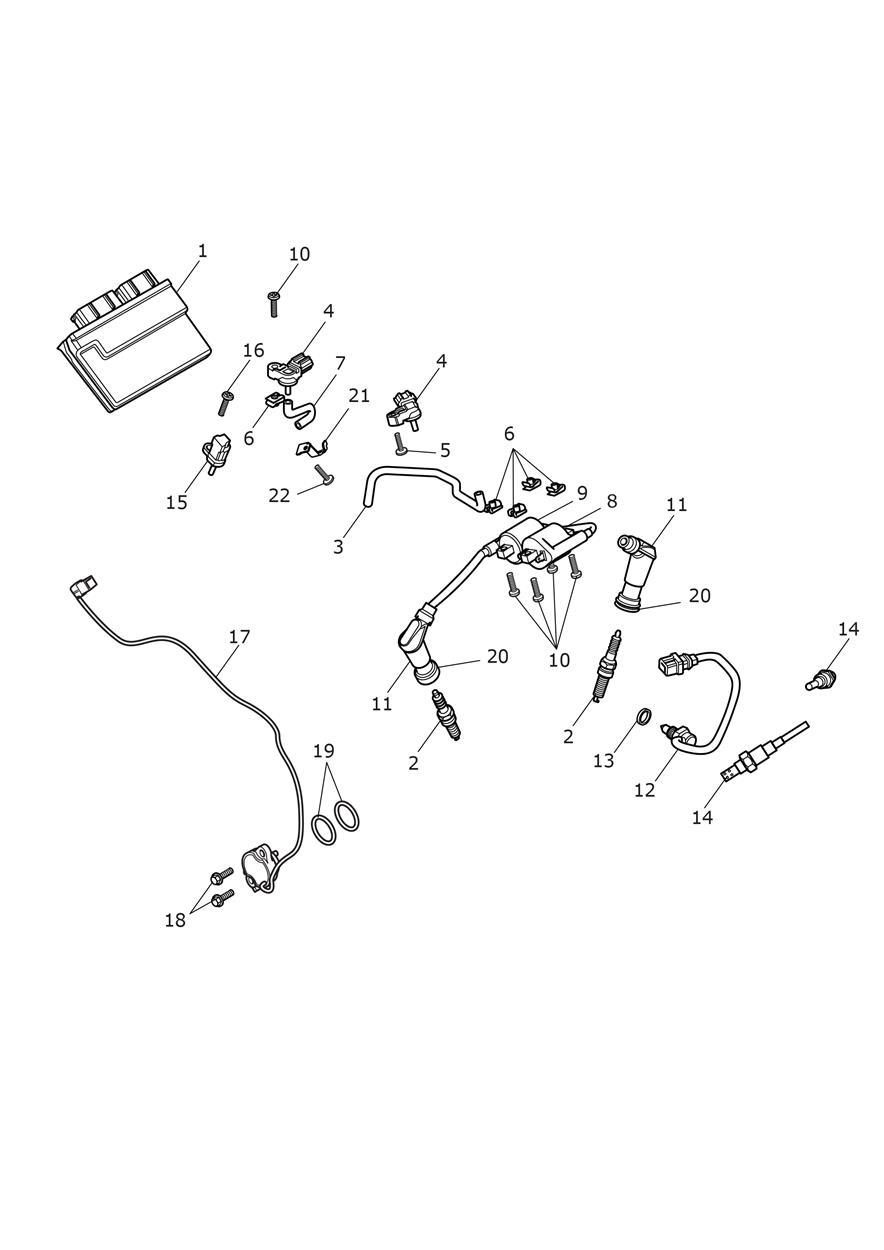 Engine Management System exploded diagram