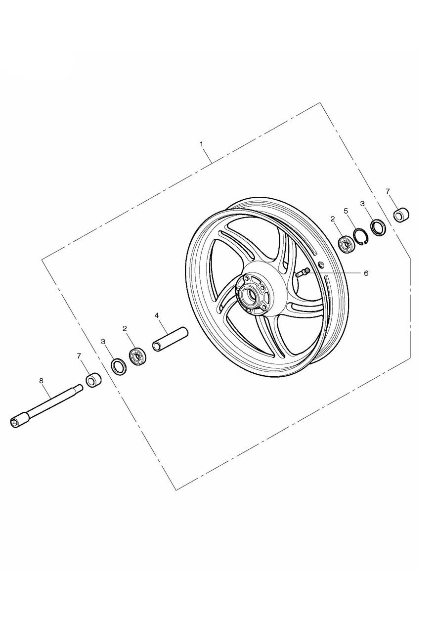Front Wheel exploded diagram